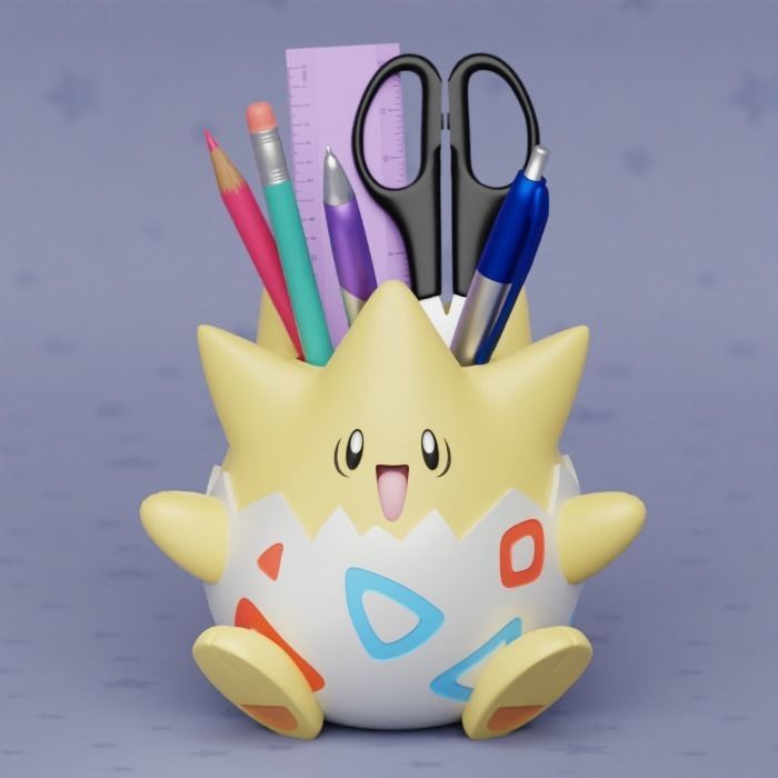 Togepi Pokemon Planter Pen Holder 3D print model_2