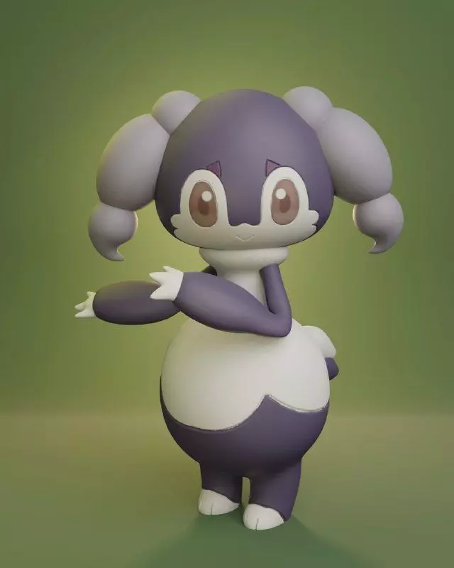 Pokemon - Female Indeedee 3D print model