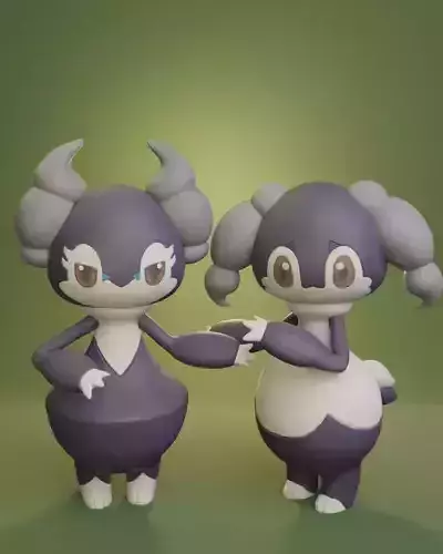 Pokemon - Male and Female Indeedee