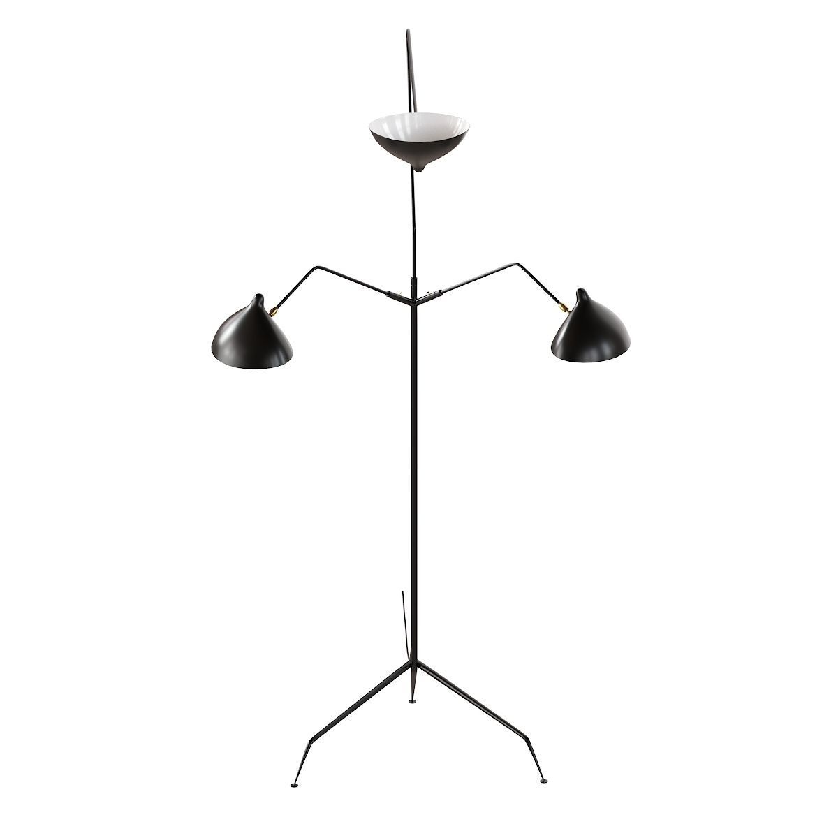 Lampadaire 3 Bras 3D model_14