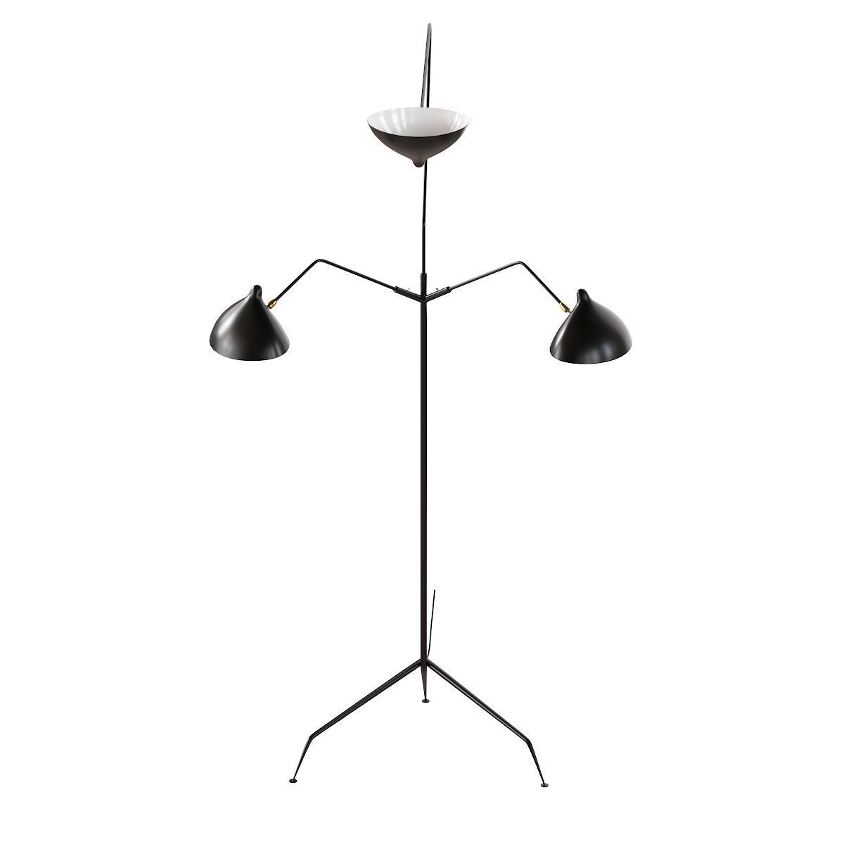 Lampadaire 3 Bras 3D model_15