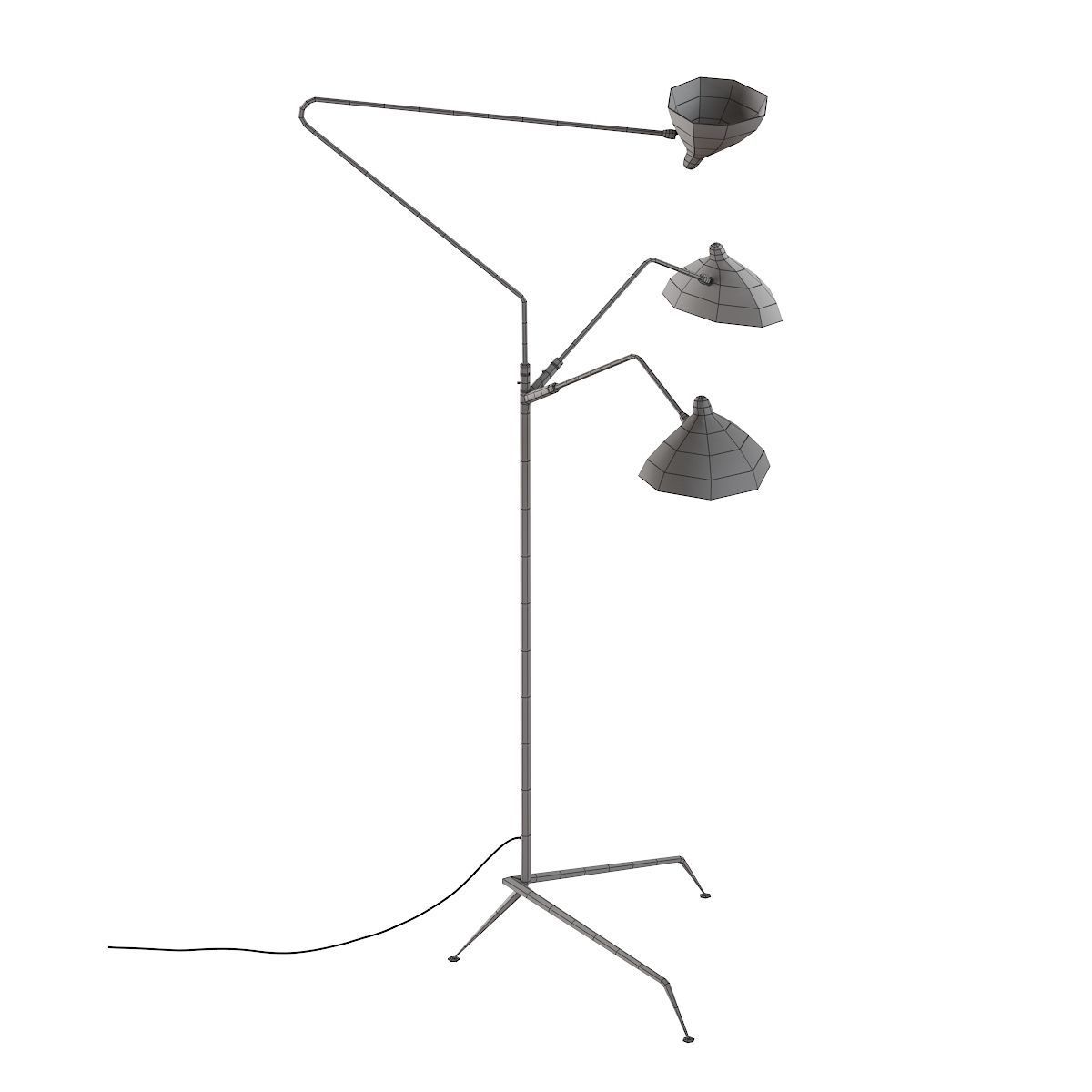 Lampadaire 3 Bras 3D model_20