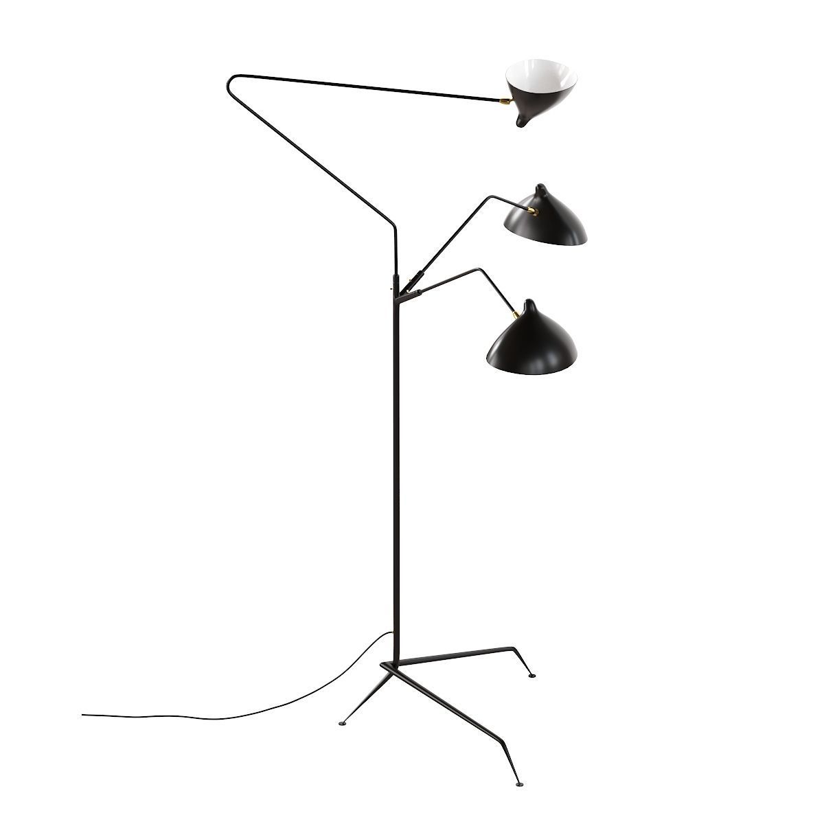 Lampadaire 3 Bras 3D model_10