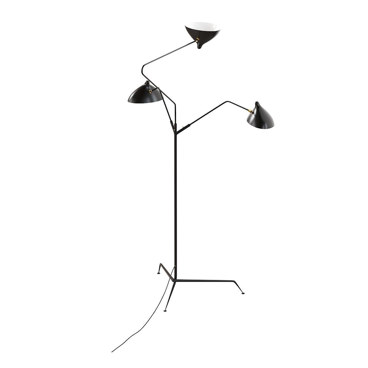 Lampadaire 3 Bras 3D model_8