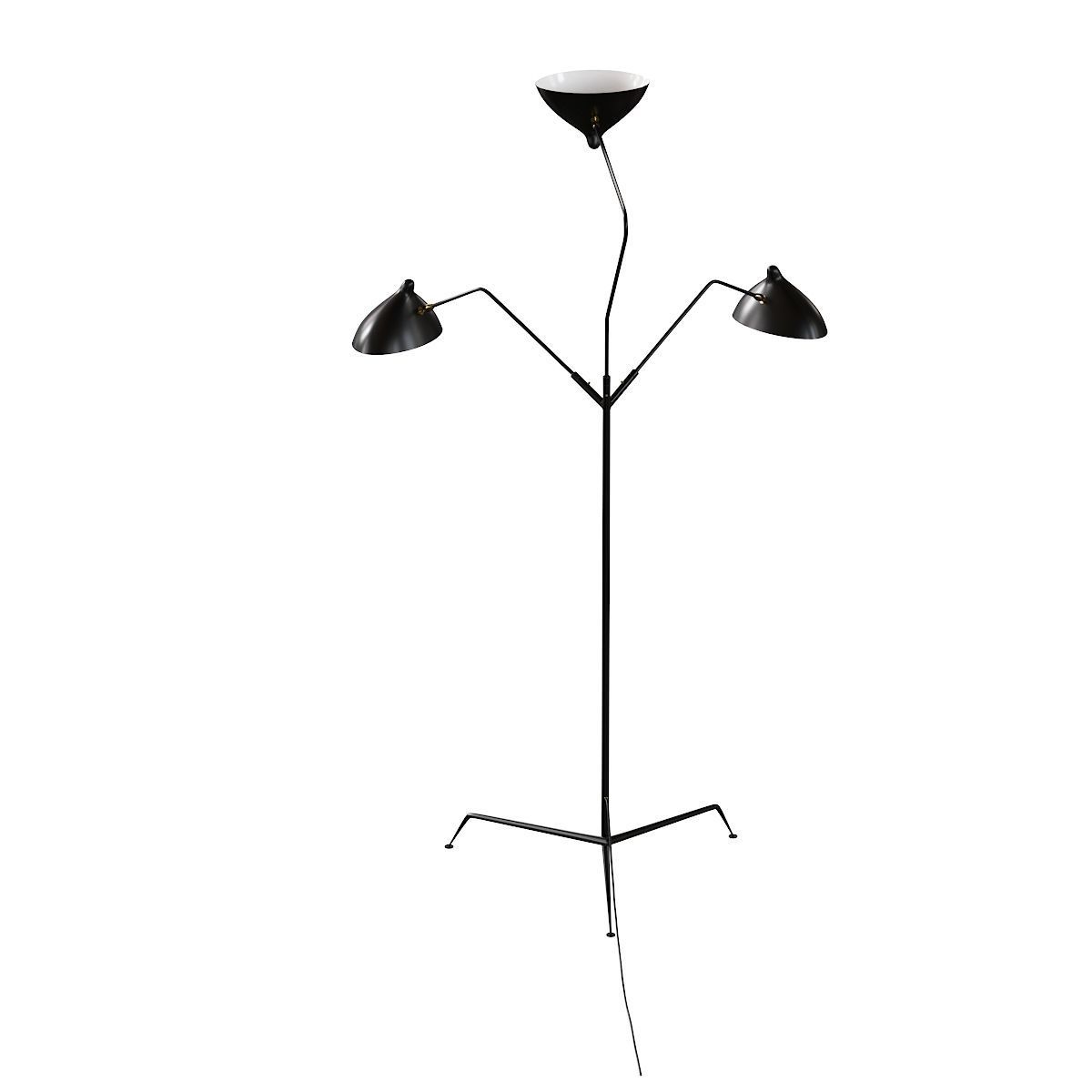 Lampadaire 3 Bras 3D model_7