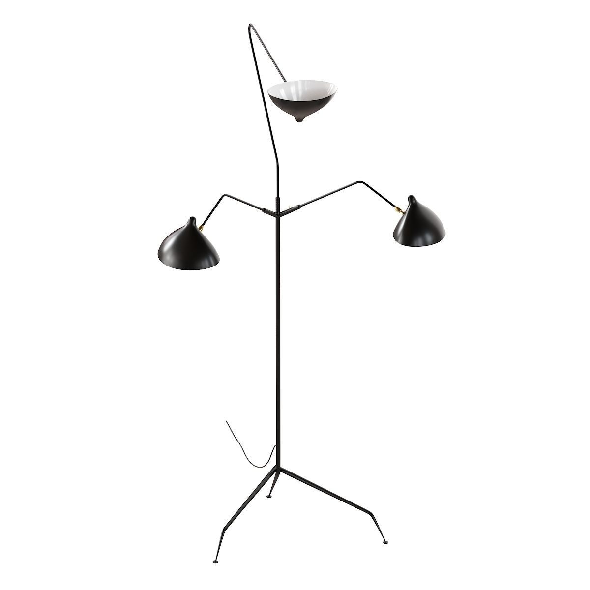 Lampadaire 3 Bras 3D model_13