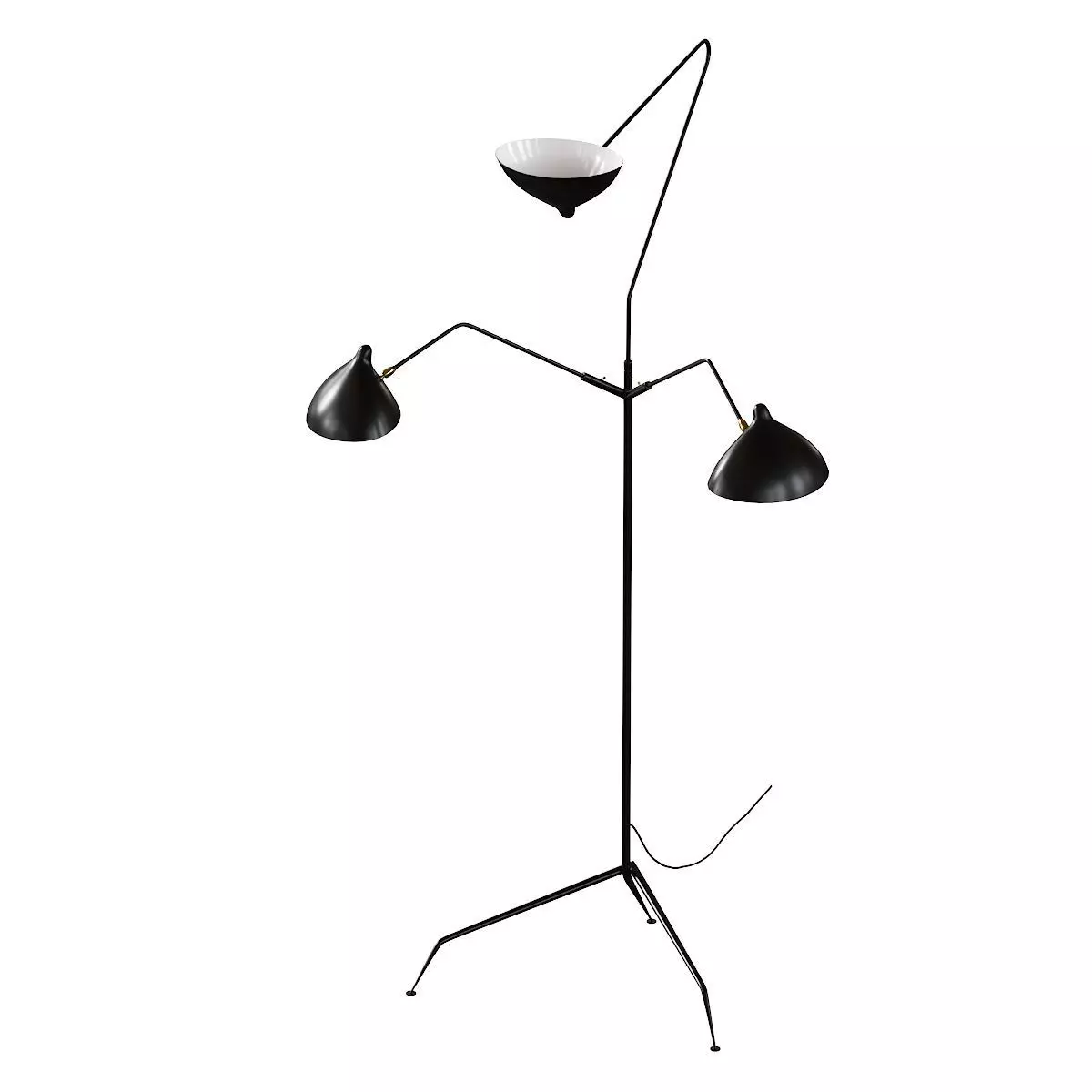 Lampadaire 3 Bras 3D model_0