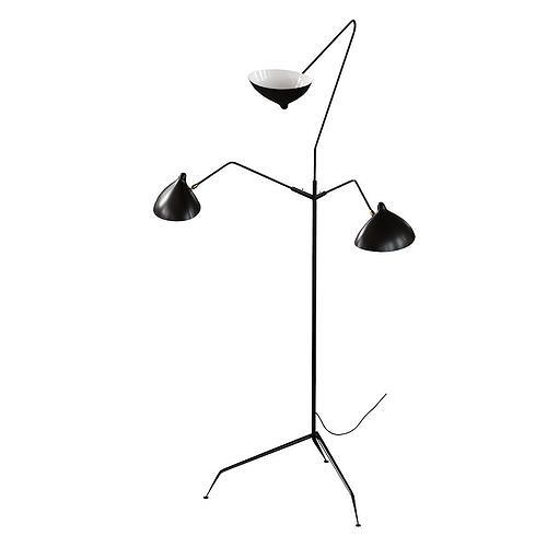 Lampadaire 3 Bras 3D model