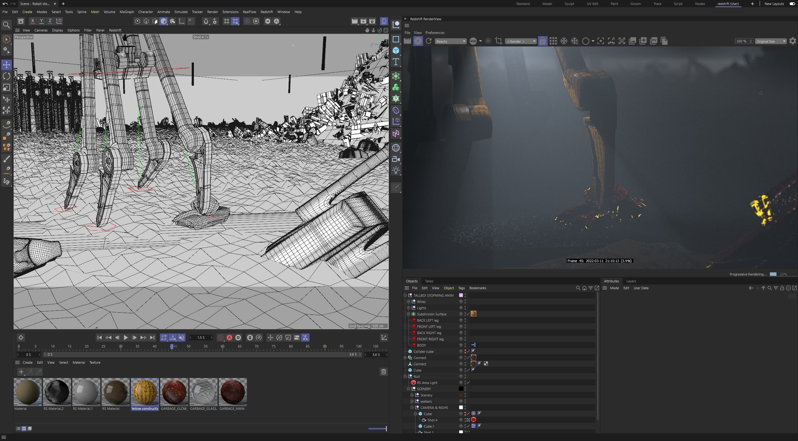 Tall walker robot from my Graduation Project 3D model_11