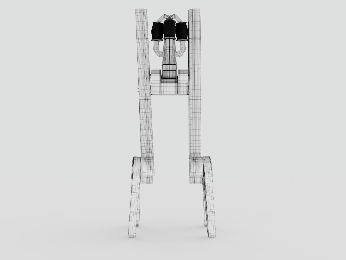Tall walker robot from my Graduation Project 3D model_6