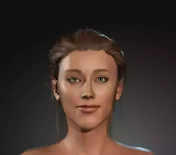 3d model of Ariana Grande 3D model low poly   for Game