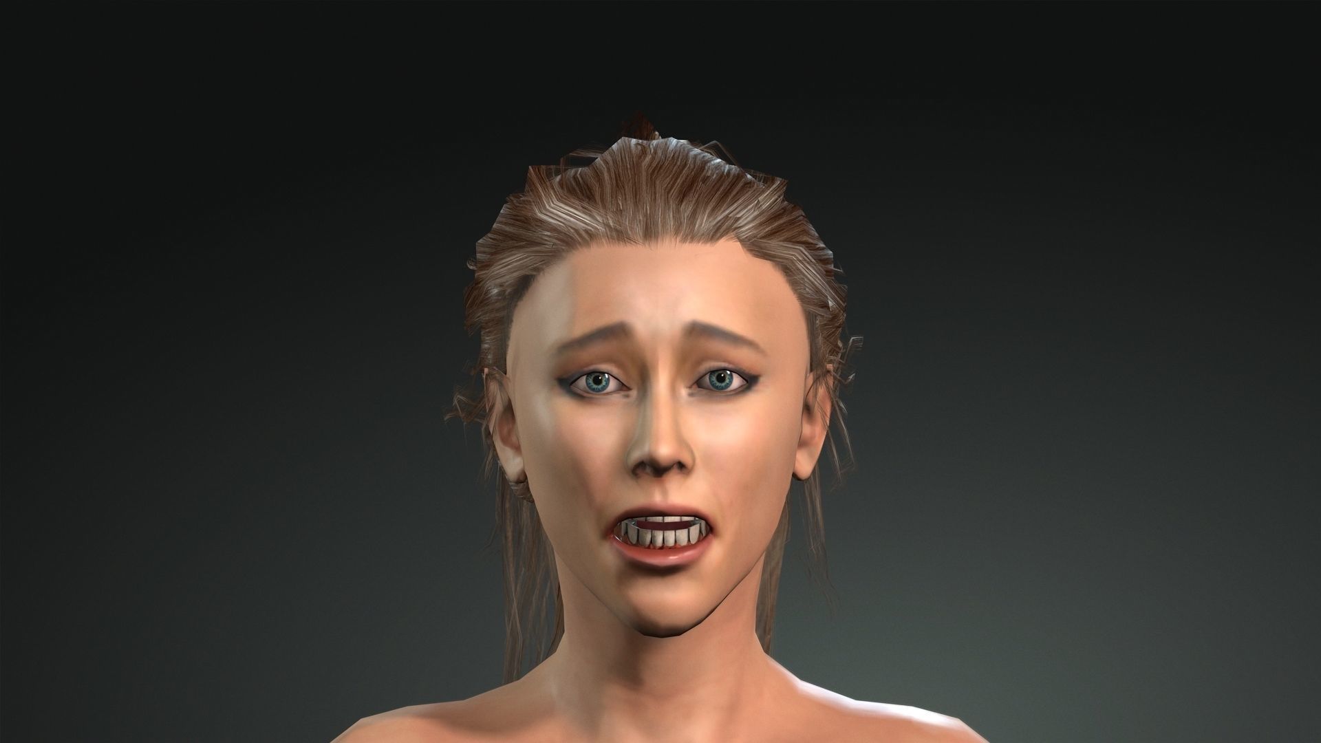 3d model of Ariana Grande 3D model low poly   for Game Low-poly 3D model_6