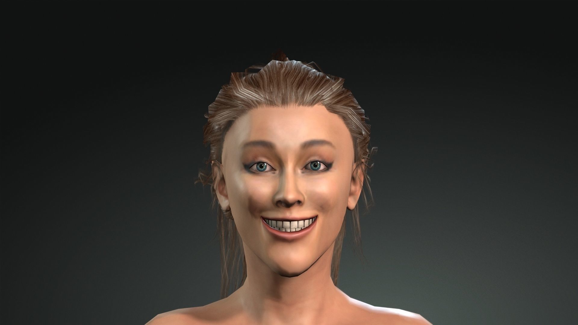 3d model of Ariana Grande 3D model low poly   for Game Low-poly 3D model_5