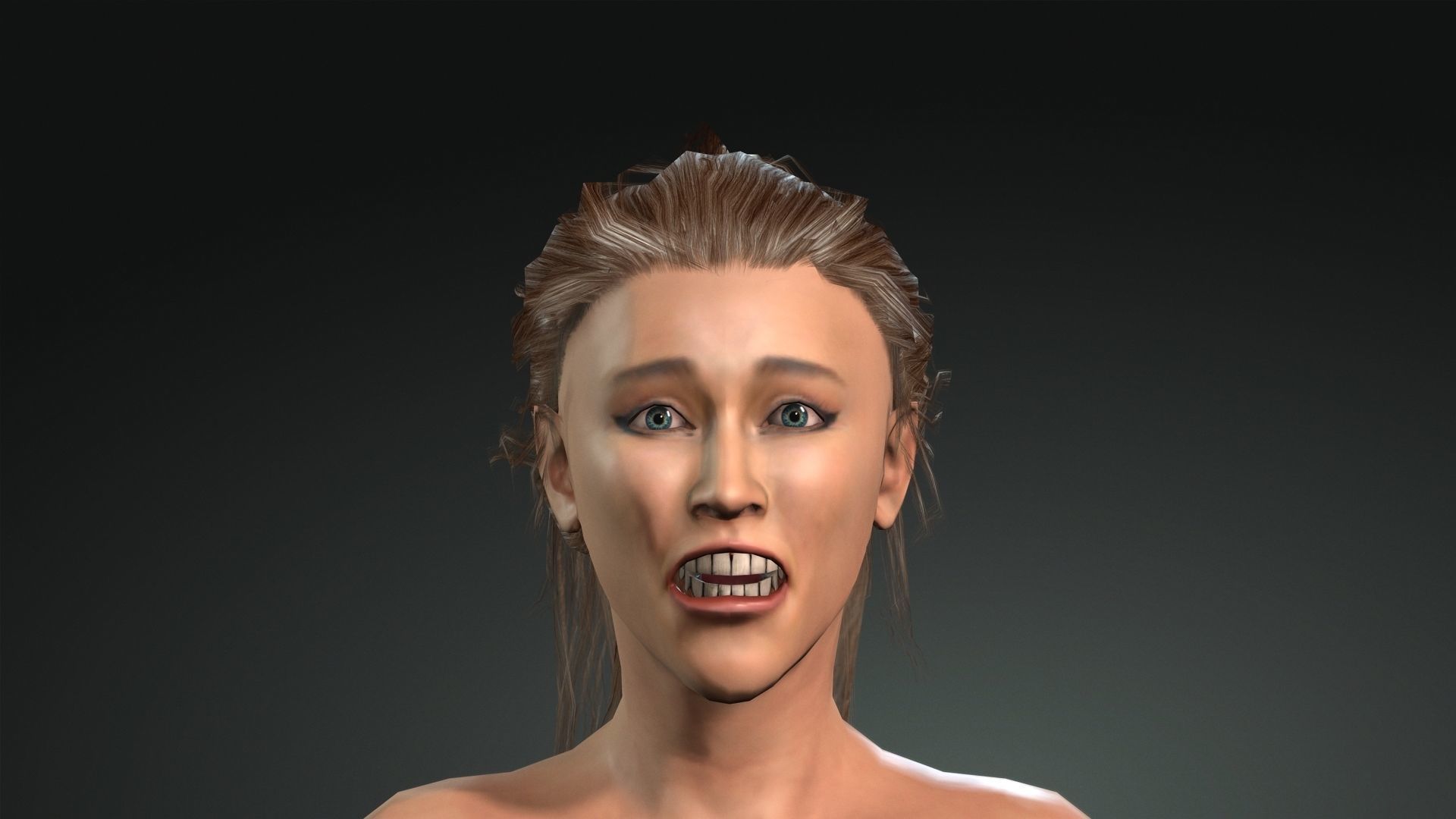 3d model of Ariana Grande 3D model low poly   for Game Low-poly 3D model_7