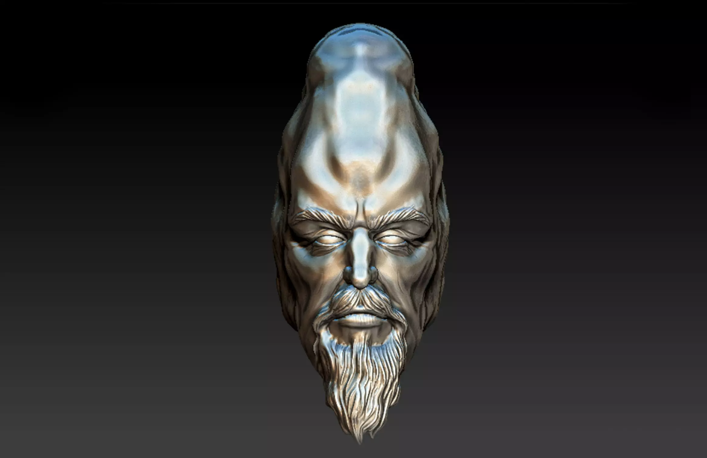 Ki Adi Mundi Jedi and order 66 Head  3D print model_0