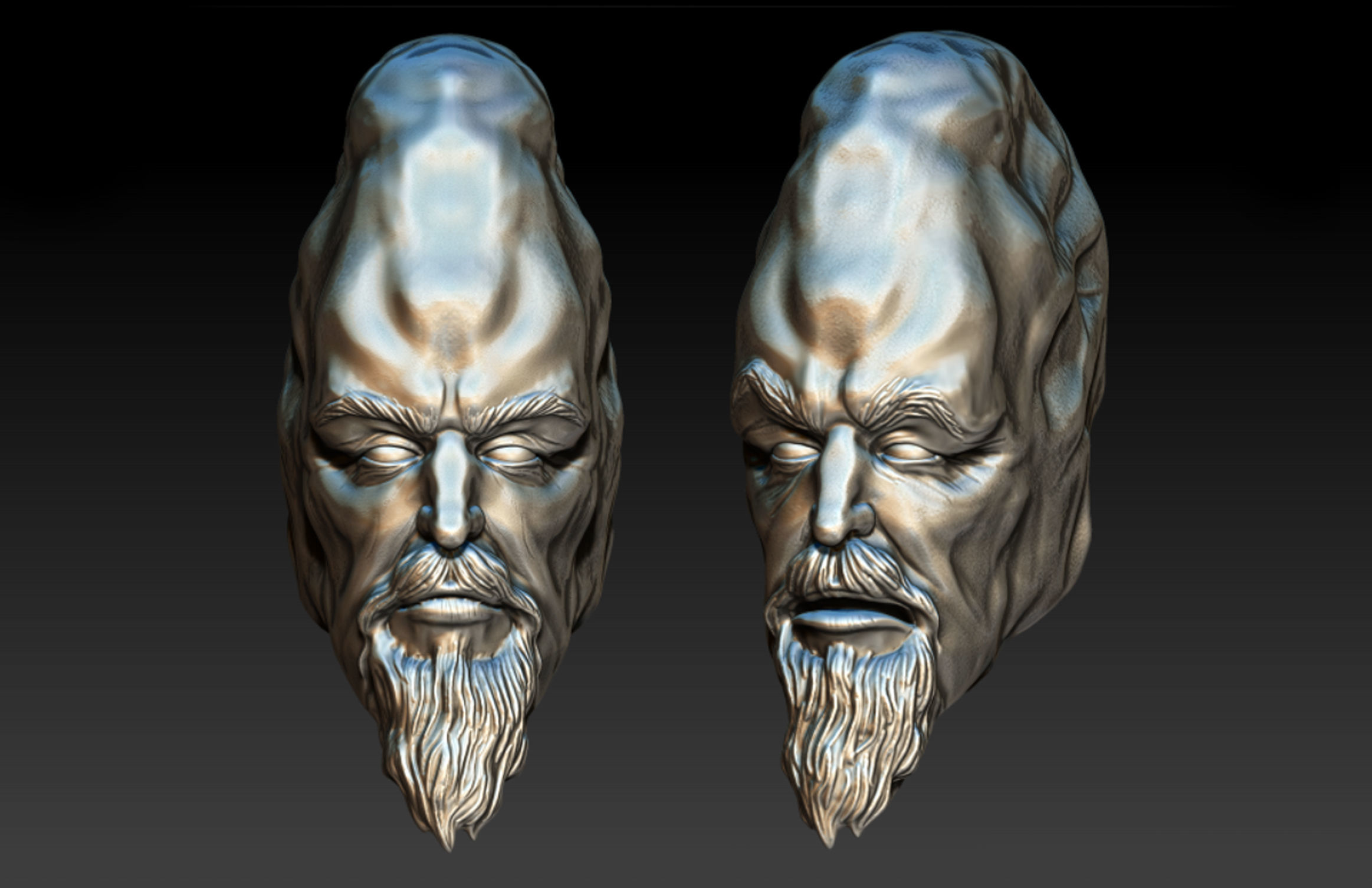 Ki Adi Mundi Jedi and order 66 Head  3D print model_5