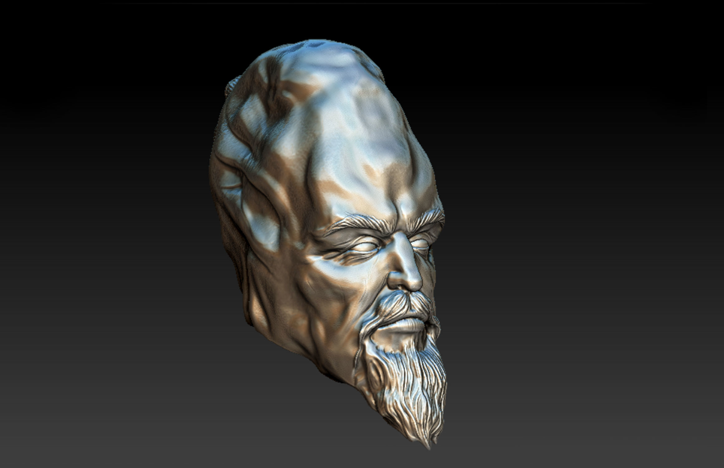Ki Adi Mundi Jedi and order 66 Head  3D print model_1