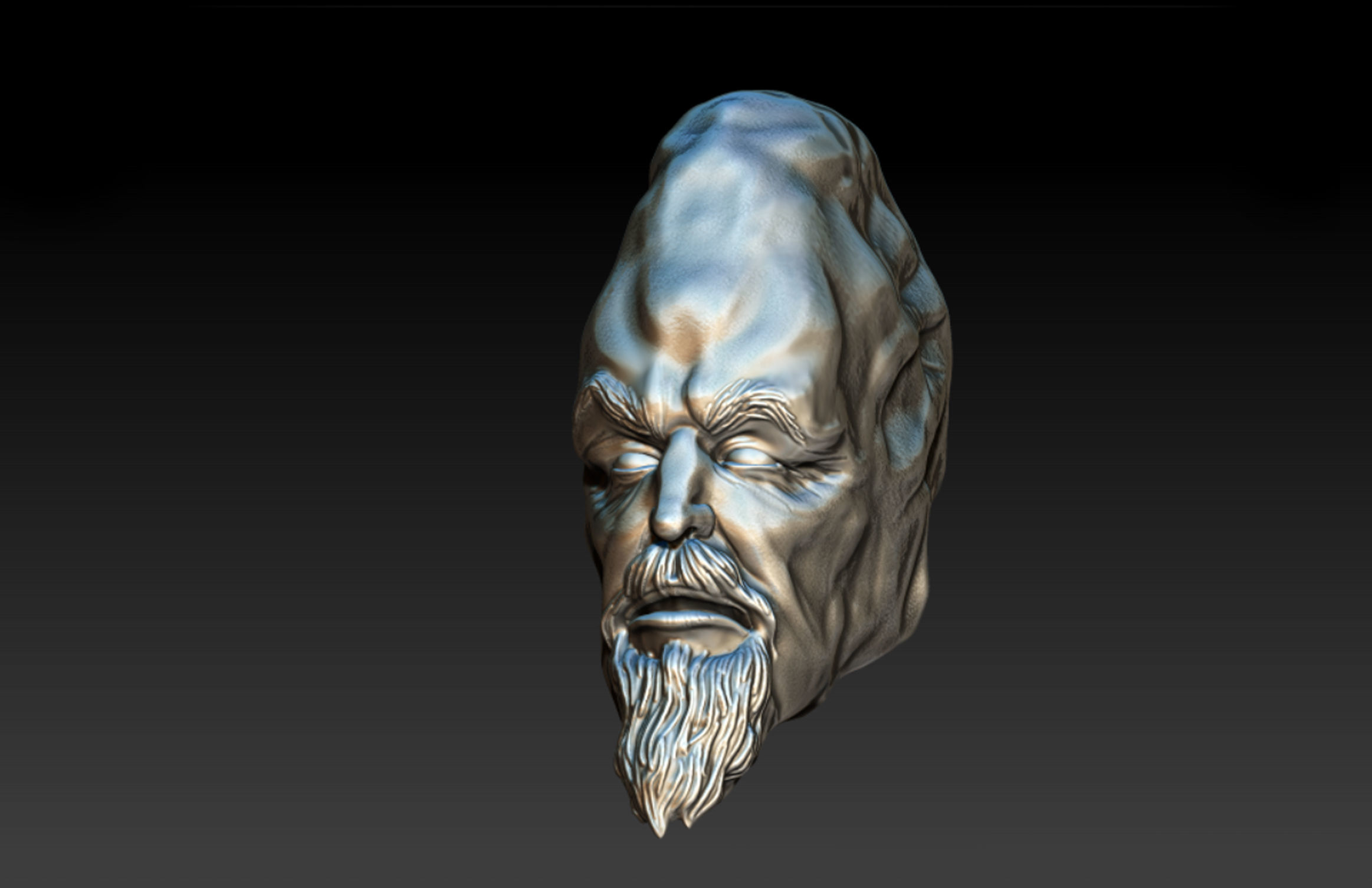 Ki Adi Mundi Jedi and order 66 Head  3D print model_4