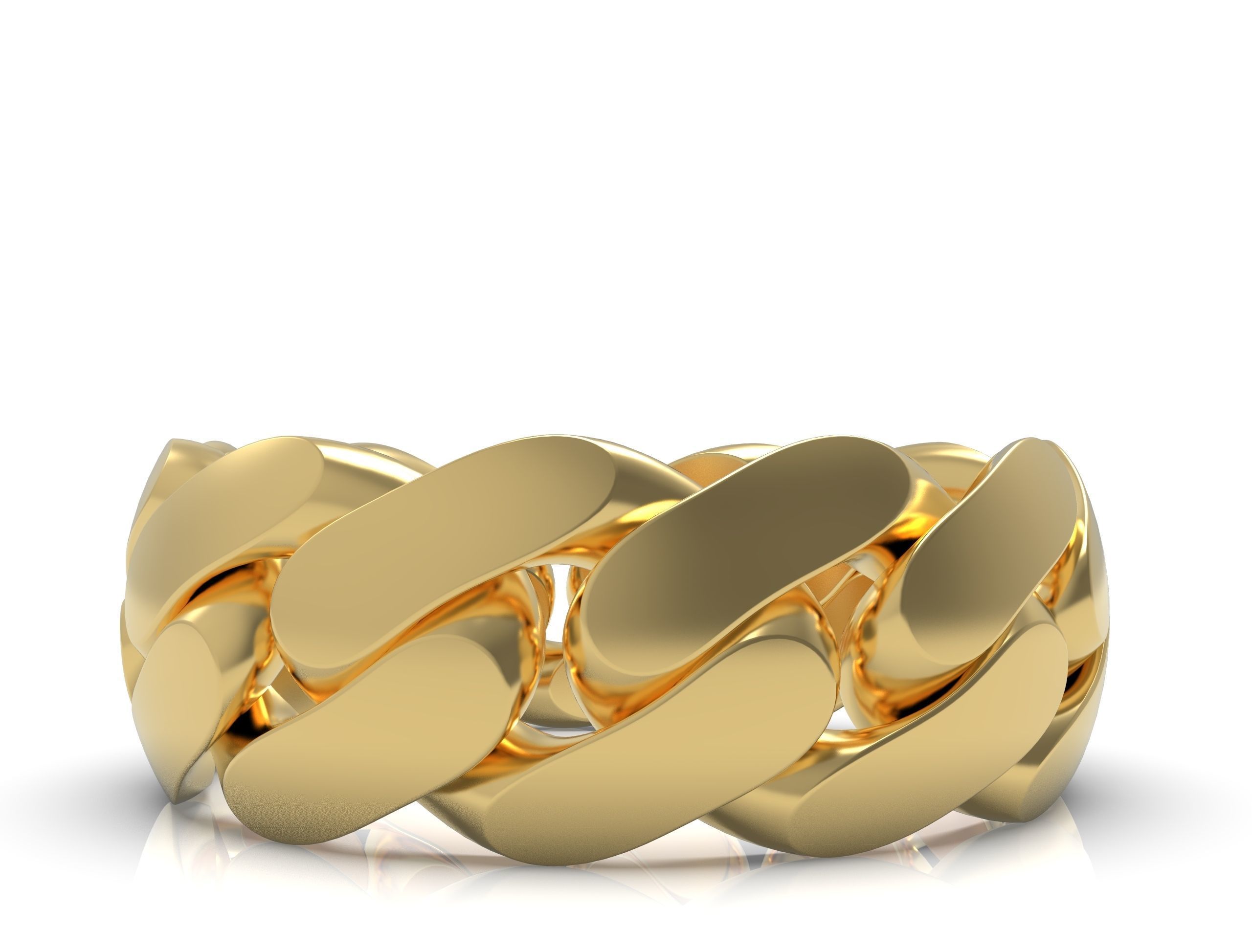  Cuban ring 8 mm wide size 54 3D print model_11