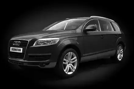 S U V Sports Utility Vehicle Audi Q7 Black Luxury Midsize Cro... 3D model