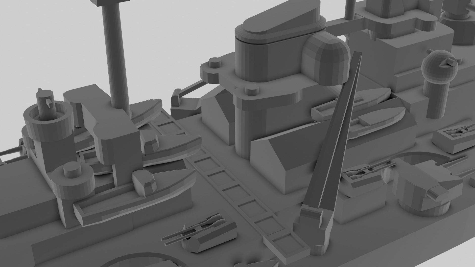 KMS Bismarck - Model for small scale printing 3D print model_10