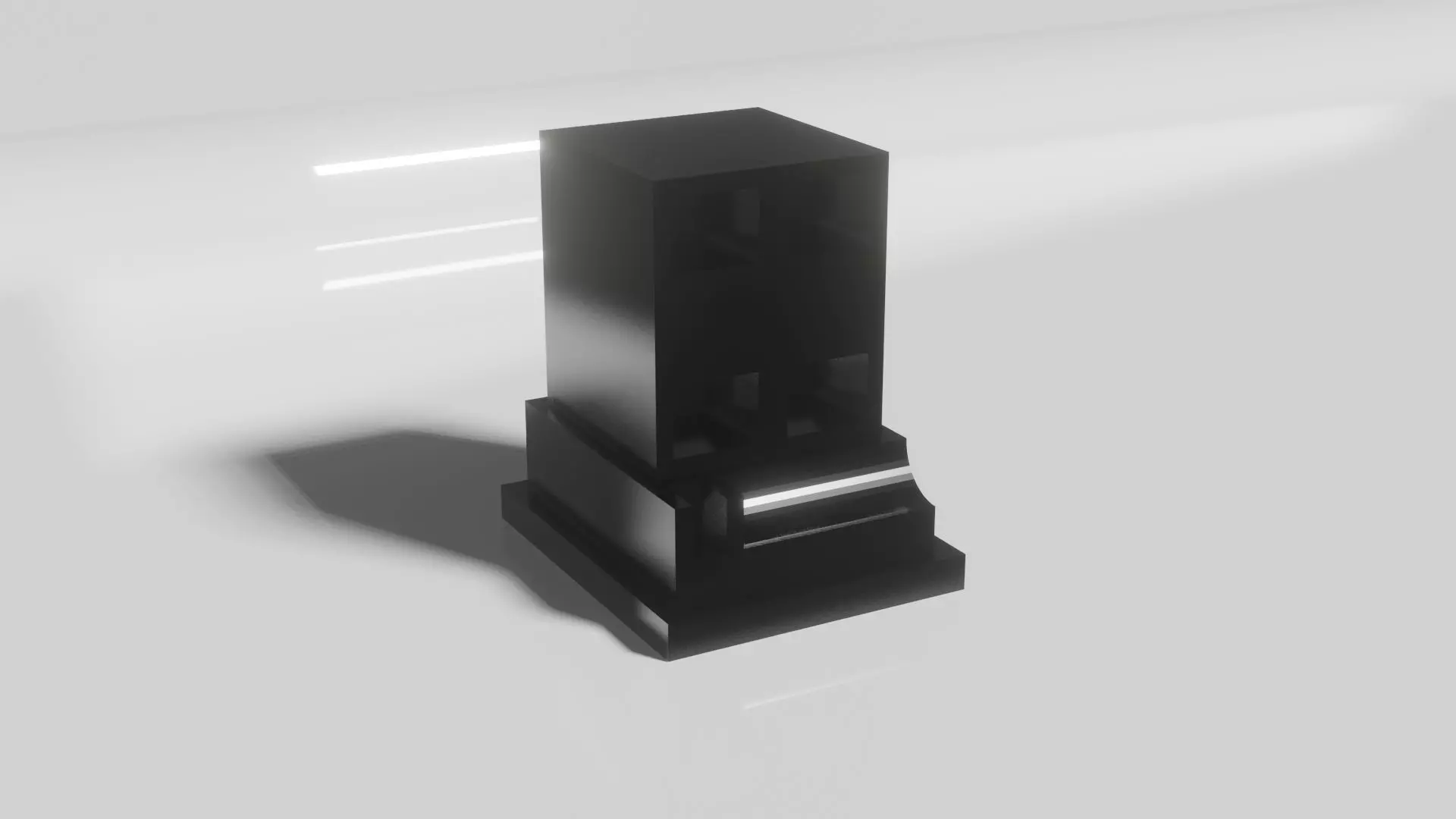 Connector 1 Way foot 3D model_0