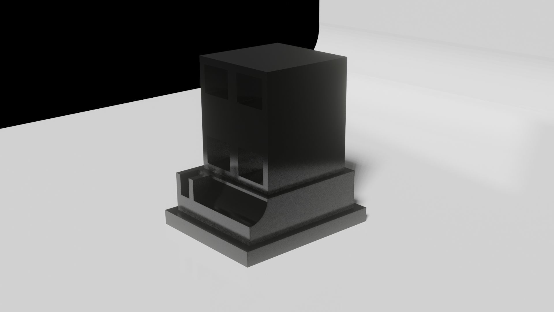 Connector 1 Way foot 3D model_3