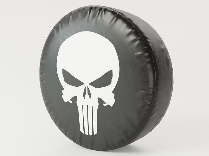 Tire Cover Low Poly PBR 4K Low-poly 3D model 3