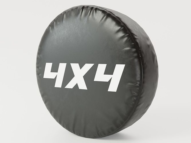 Tire Cover Low Poly PBR 4K Low-poly 3D model 6