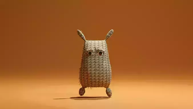 Sack Man Low-poly 3D model
