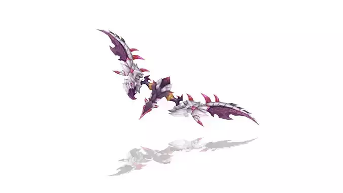 Demon Lord Bow Low-poly 3D model