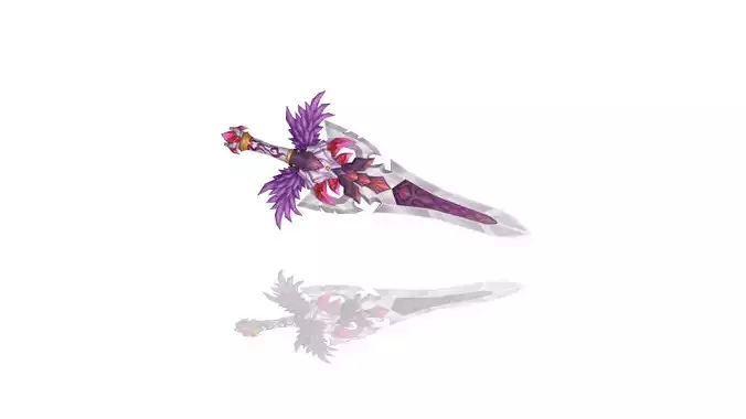 Demon Lord Dagger Low-poly 3D model