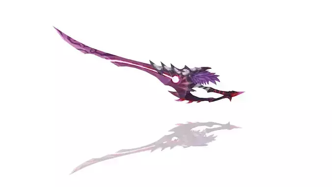 Demon Lord Long Sword Low-poly 3D model
