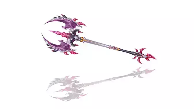 Demon Lord Spear Low-poly 3D model