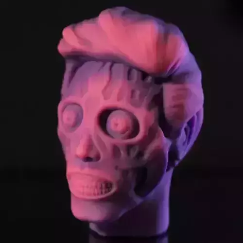 They Live alien head sculpt