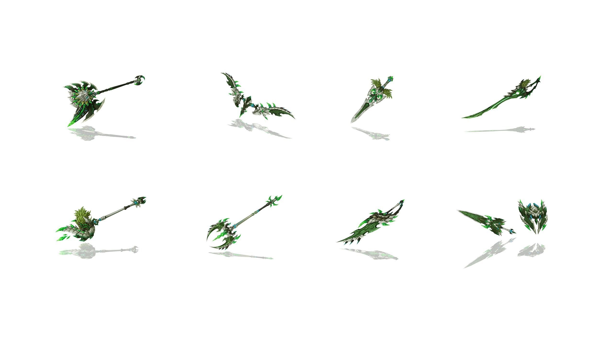 Demon Lord Weapons 3D Model Collection_3