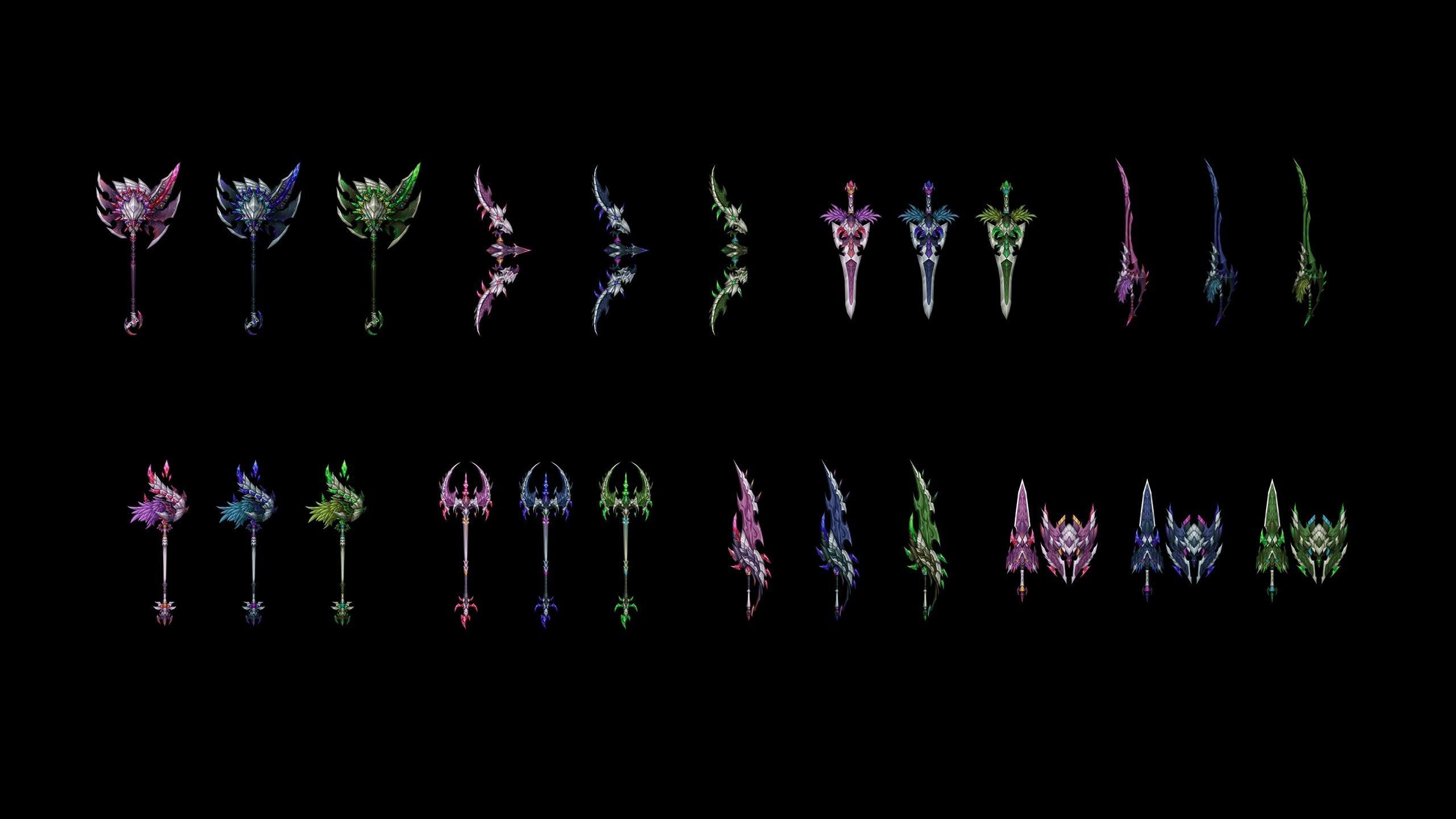 Demon Lord Weapons 3D Model Collection_1