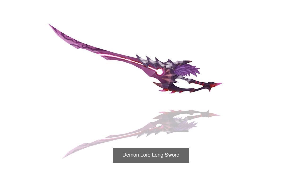 Demon Lord Weapons 3D Model Collection_7