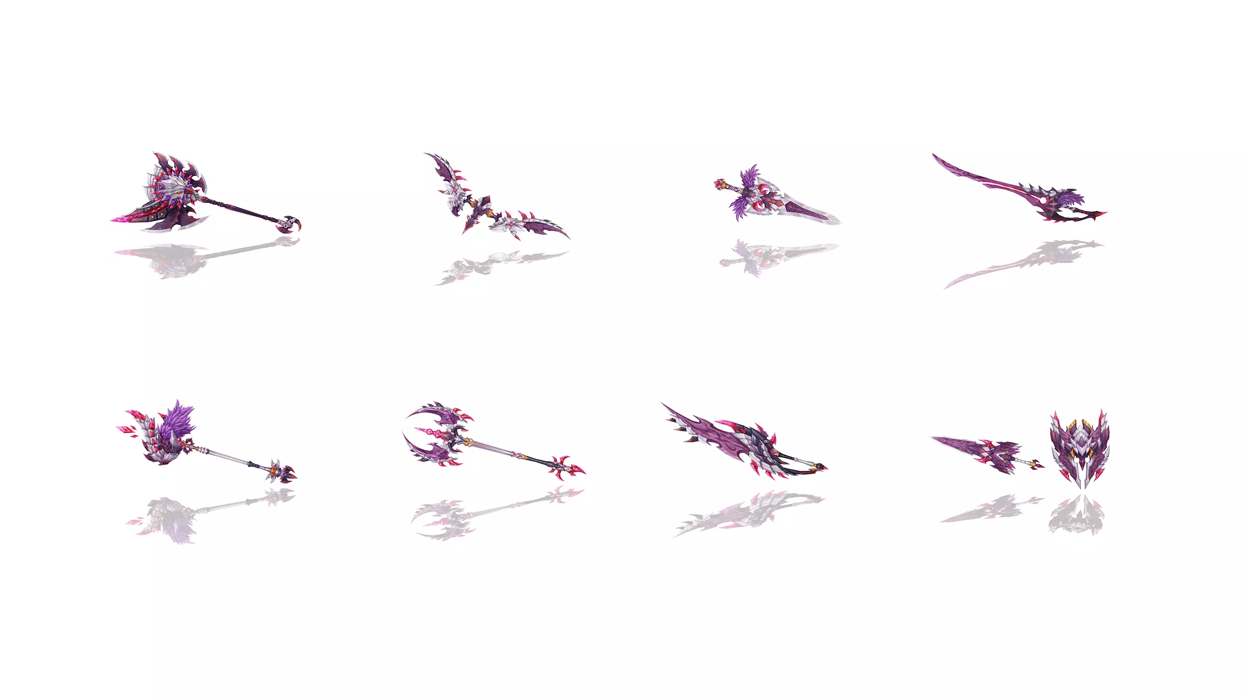 Demon Lord Weapons 3D Model Collection_0