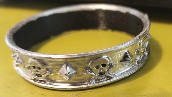 bracelet gotique 3D print model_3
