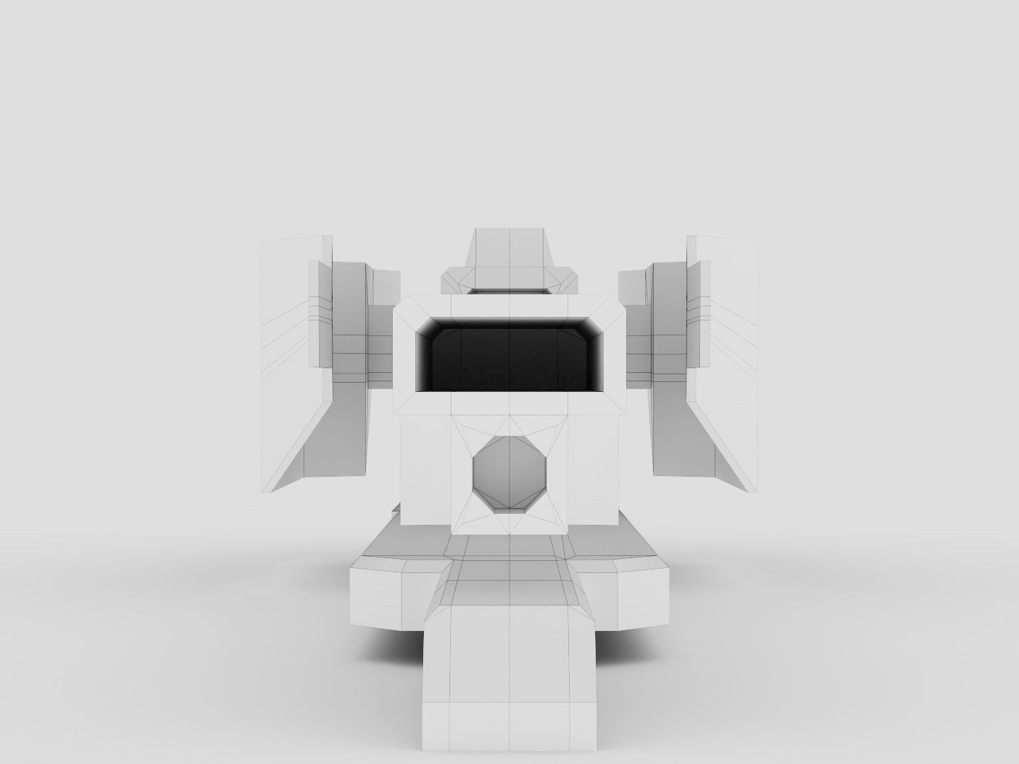 Space sci-fi Kitbash for my Graduation project 3D model_53