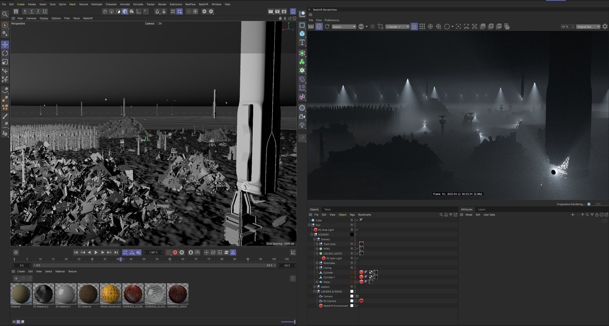 Environment panning scene from my Graduation project 3D model_2