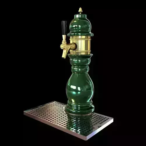 Old Fashioned Beer Tap 3D model