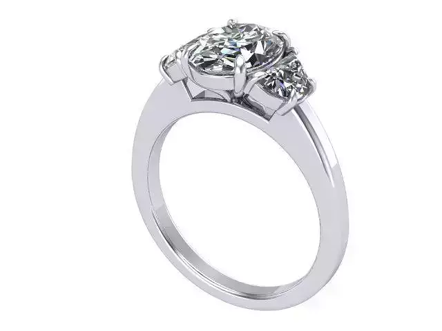 Three Stone Engagement Ring