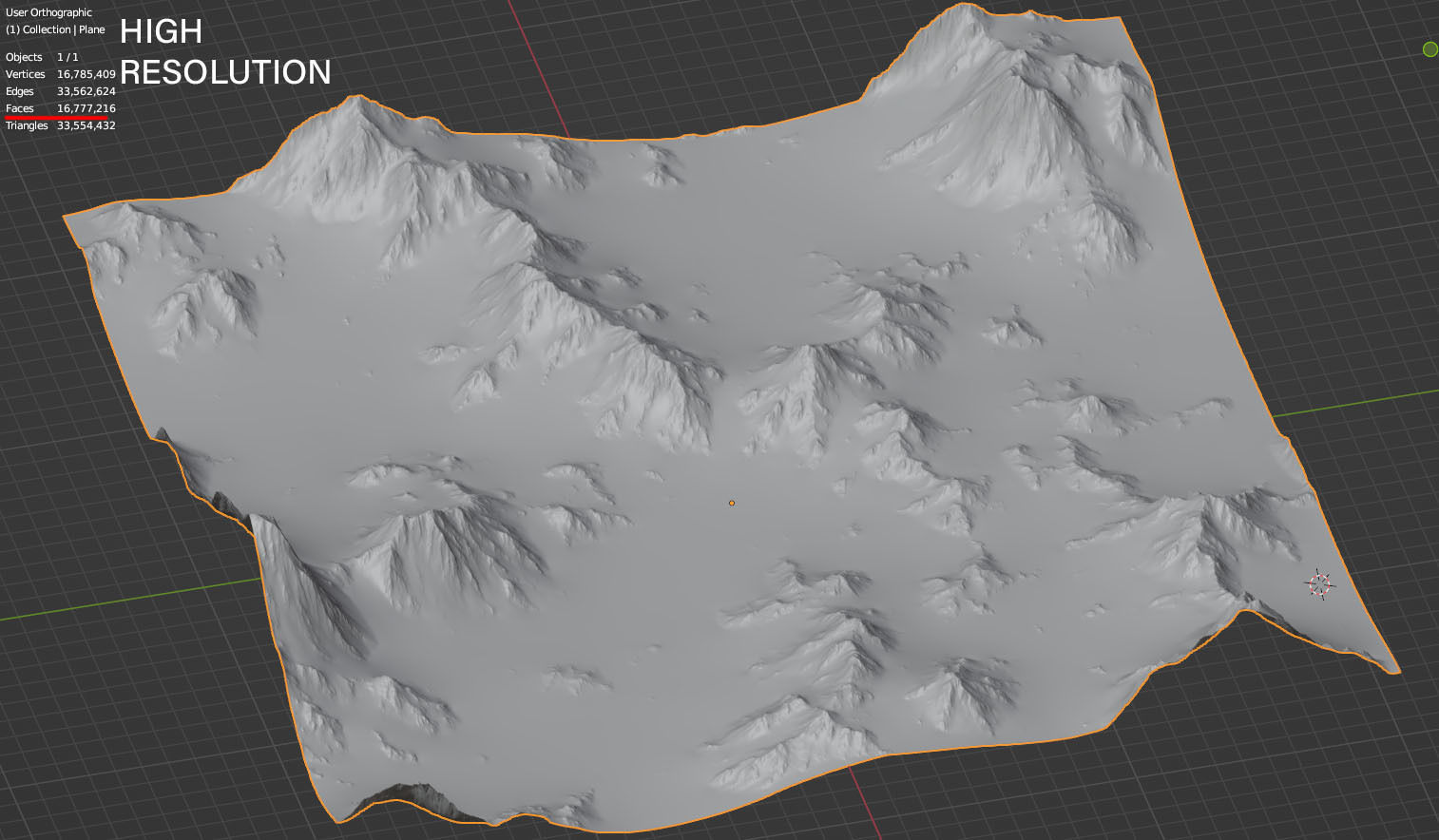 Snow Mountains Valley 3D model_17