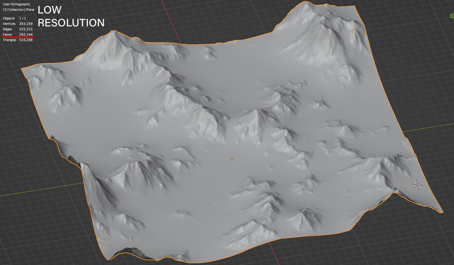 Snow Mountains Valley 3D model_13