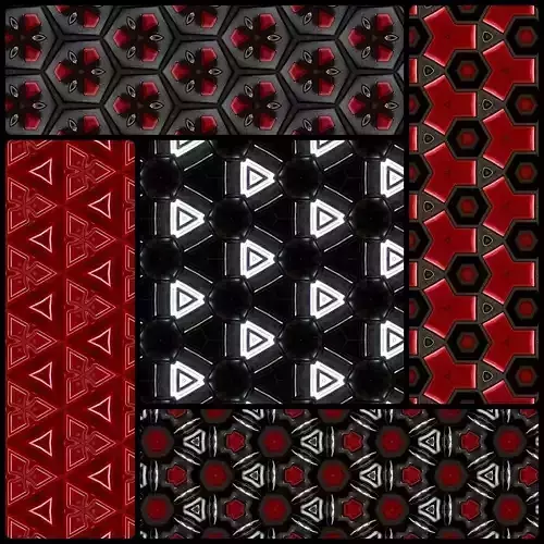 85 HD tech textures 3D model