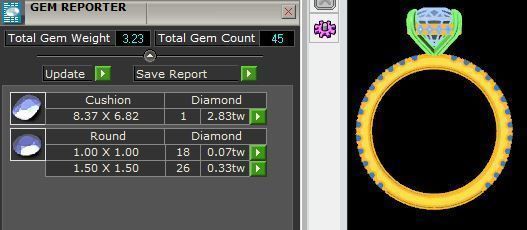 Emerald Cut Engagement Ring 3D print model_5