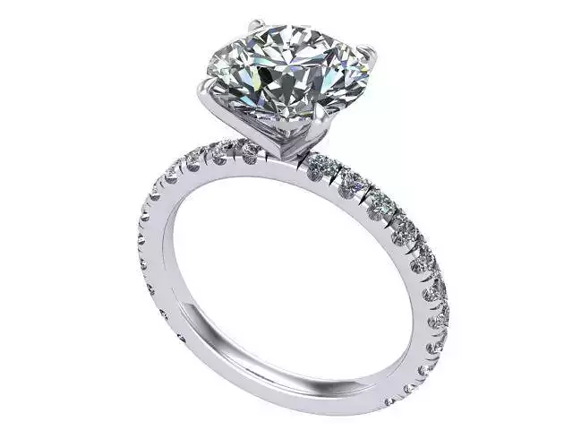 Round Diamond Engagement Solitaire
