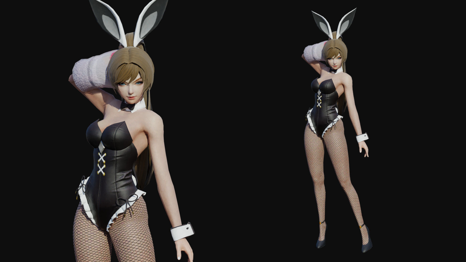 Beatrix Girl Low-poly 3D model_2